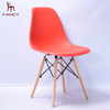 Nordic plastic dining chair simple modern coffee dining table set backrest plastic chair 