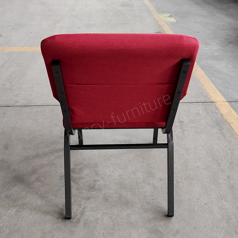 Comfort Upholstered Church Chair Interlocking Stackable Chapel Worship Seating for Church Project