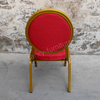 Factory Wholesale Stackable Metal Banquet Chair 25mm Iron Tube Stable Stackable Wedding Hotel Event Chair Custom Color