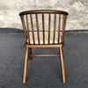 Nordic Style Modern Ergonomic Windsor Arm Chair with Cushion Solid Rubber Wood Dining Chair for Home Restaurant Hotel