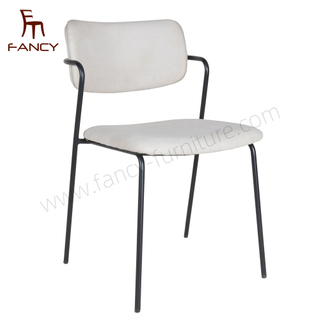 Nordic Modern Brown Dining Chair with High Back Living Room Dining Room Hotel Restaurant Using