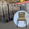 Factory Sale Stackable Metal Church Chairs Versatile Iron Furniture for Home Office Bedroom Dining Hotel Church Living Room