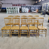 Elegant Gold Napoleon Chiavari Chair Stackable Durable Chair for Wedding Venues Banquet Halls & Bulk Event Rental Orders