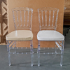 Modern Clear Plastic Dining Chair-Durable Waterproof Portable Banquet Chair with 2-Year Warranty for Home & Outdoor Use