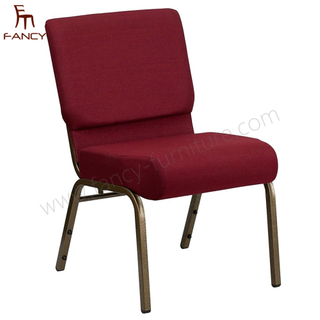 Colorful Connectable Church Chair with Arms Stacking Chairs for Auditorium