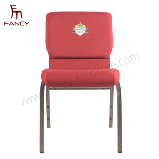 Good Price Auditorium Steel Stackable Church Chair Hotel Theater Padded Chair for Sale