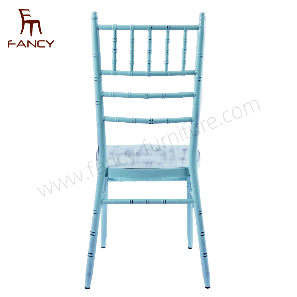 Factory Sale Elegant Chiavari Wedding Chairs Antique Metal Modern Portable Aluminium Banquets Restaurants Outdoor Living Room