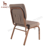 Factory Wholesale Burgundy Color OEM Colors Auditorium Red Interlock Stacking Metal Fabric Church Chair