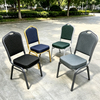 Hot Set Wholesale Chinese Design Stackable Durable Fabric Banquet Chairs Customizable Logos Commercial Use Event Seating