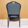 Hot Set Wholesale Chinese Design Stackable Durable Fabric Banquet Chairs Customizable Logos Commercial Use Event Seating