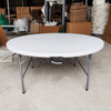 Portable Foldable Plastic Table - Round & Rectangular Heavy Duty Folding Tables for Home Outdoor Camping Parties