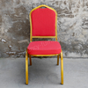 Hotel Banquet Chair with Decorative Iron Back Stackable & Durable Modern Design Foam Cushion Indoor Use