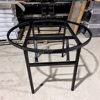 Heavy Duty Round Folding Table Frame, Metal Foldable Legs for Round Banquet Tables, Space-Saving Table Base for Events