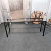 Folding Banquet Table Frame, Metal Folding Table Legs for Wedding, Party, Restaurant, Heavy Duty Foldable Table Base
