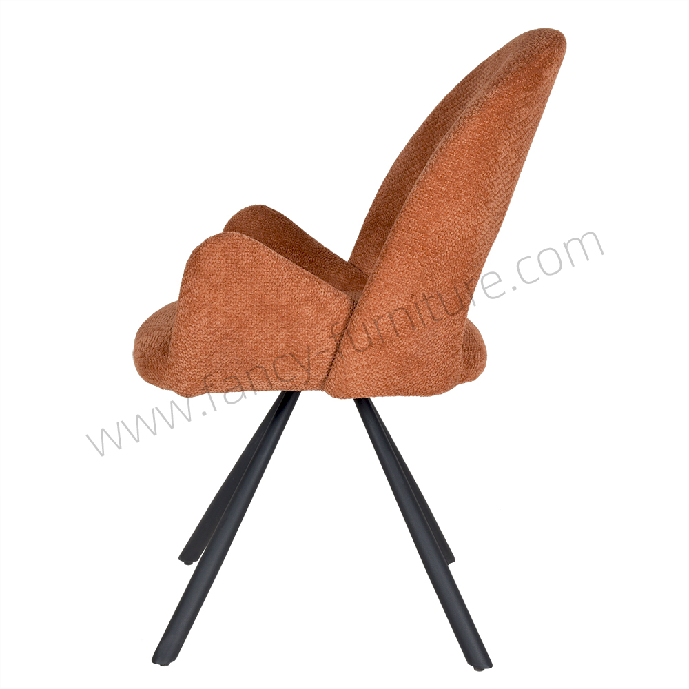 Nordic Swivel 360 Degree Revolving Dining Chair with Cushion