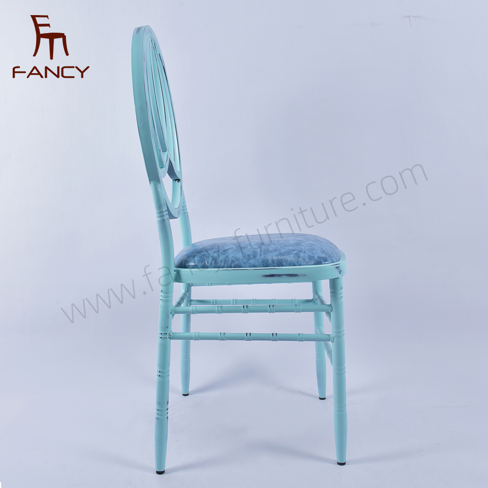 High Quality Antique Metal Wedding Chairs Durable Iron Hotel Furniture for Kitchen Farmhouse Party Home Office-Factory Sale