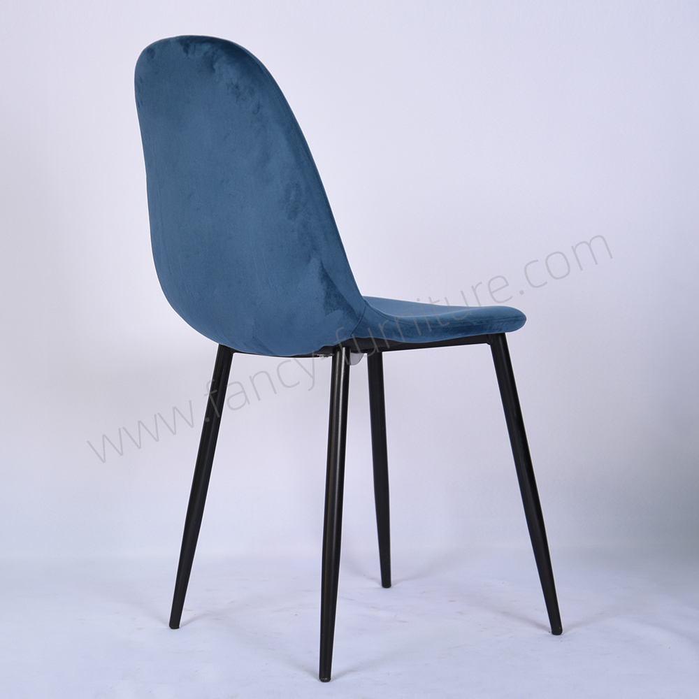 Modern Velvet Dining Chair with Metal Legs Durable Upholstery for Home & Hotel Use