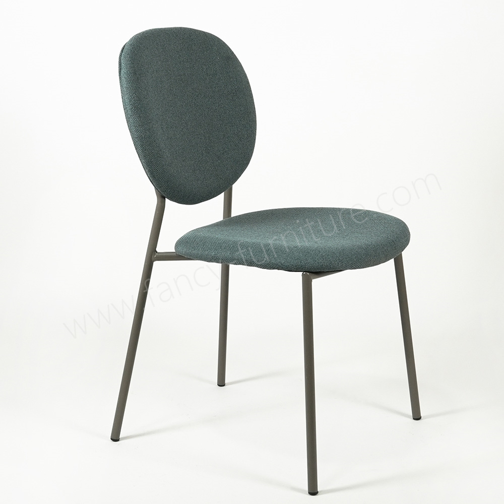 Hot Selling Linen Dining Chair, Ergonomic Backrest Upholstered Chair for Living Room & Cafe