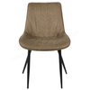 Soft Upholstered Modern Dining Chair with Durable Metal Legs for Home & Hotel Use