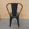 Sturdy Durable Industrial Antique Iron Stackable Dining Chair with Metal Legs for Home And Commercial Use