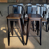 Industrial Metal Strong Bar Stool Stackable High Chair for Home Bar And Commercial Use