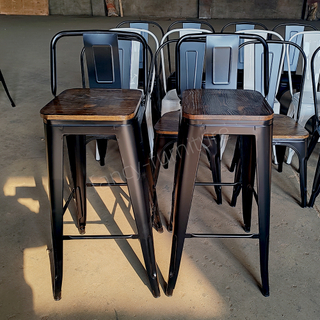 Industrial Metal Strong Bar Stool Stackable High Chair for Home Bar And Commercial Use