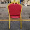 High Quality Durable Stackable Iron Frame Banquet Chair Lightweight Portable Stackable Design for Hotel Banquet Hall Wedding Party Event Furniture