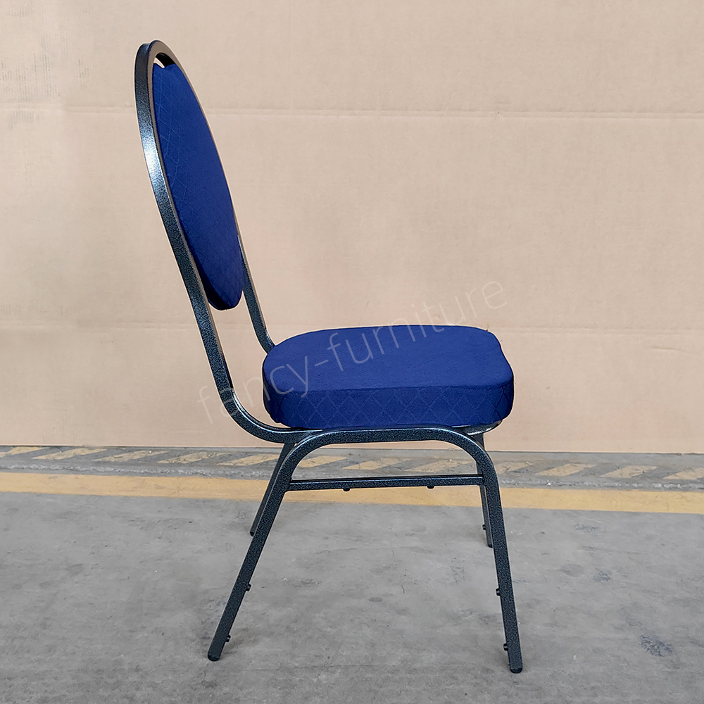 Modern Elegant Durable Stackable Iron Banquet Chair Stable Metal Structure for Hotel Restaurant Wedding Party Outdoor Indoor Event Use