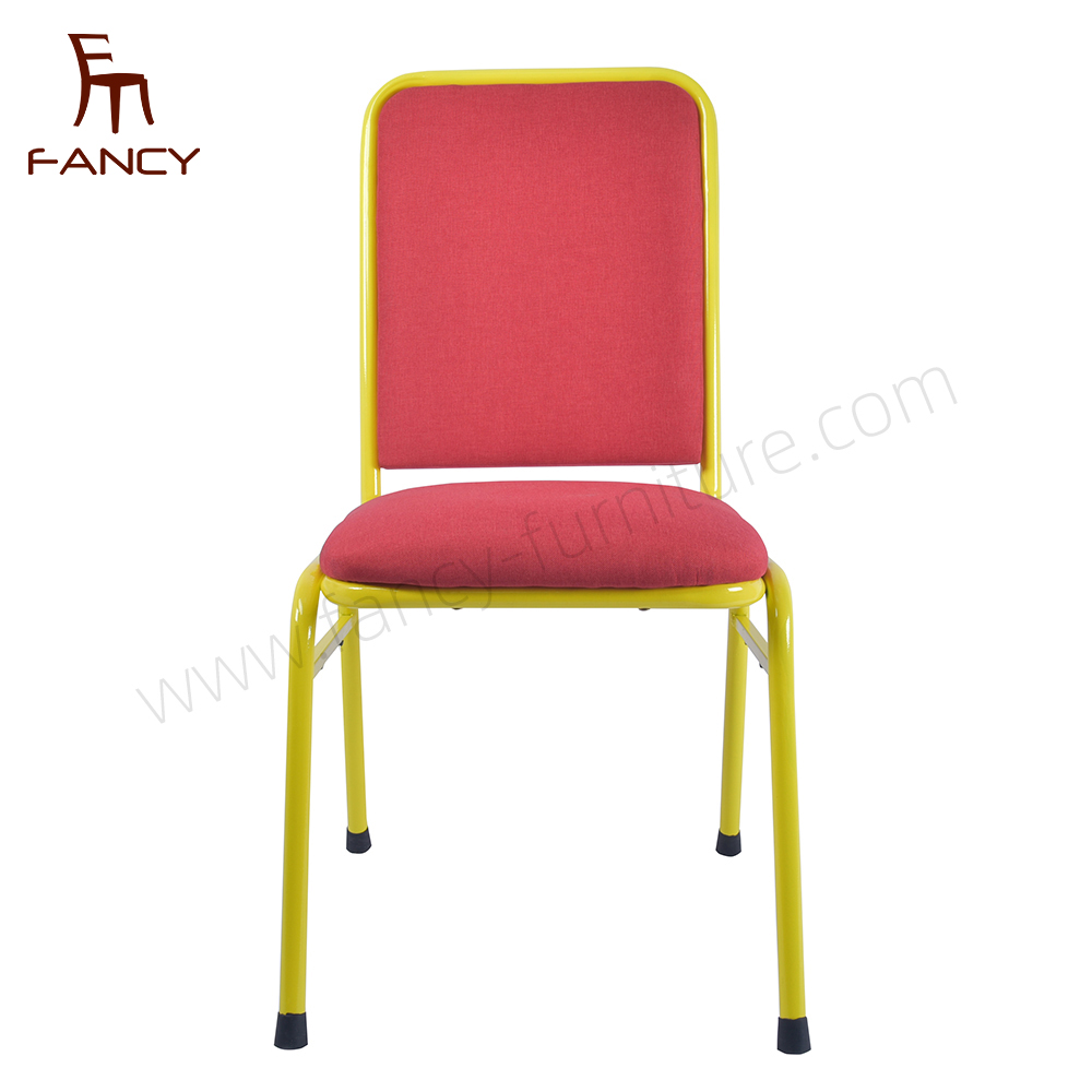 Fancy Luxury Stackable Rental Gold Metal Iron Steel Wedding Banquet Hotel Chair Cheap Factory Price