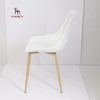 Good Sale Home Furniture Armless Plastic Mesh Back Design Dining Chair Modern With wood Legs 