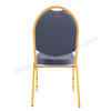 Stackable Chair Iron Legs Stackable Stable Solid Back Commercial Hotel Dining Indoor Outdoor Use Smile Banquet Chair