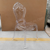 Modern Clear Plastic Dining Chair-Durable Waterproof Portable for Home Hotel & Outdoor Use