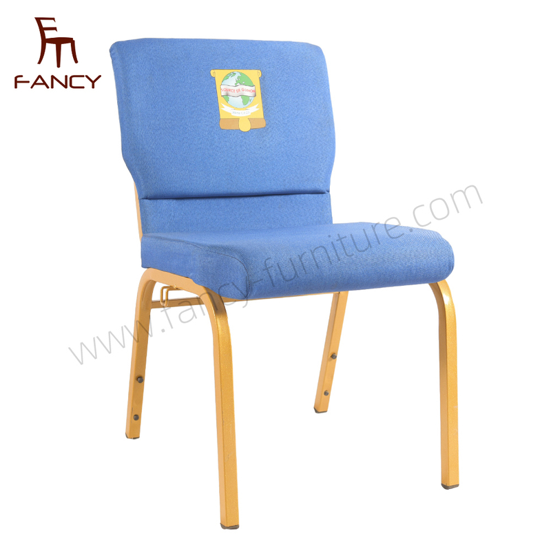 Wholesale Cheap Stackable Upholstered Metal Interlocking Theater Price Chairs for Auditorium Furniture Padded Church Chair