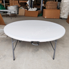Portable Foldable Plastic Table - Round & Rectangular Heavy Duty Folding Tables for Home Outdoor Camping Parties