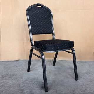 Chinese Design Stackable Durable Fabric Banquet Chairs Customizable Logos Commercial Use Event Seating