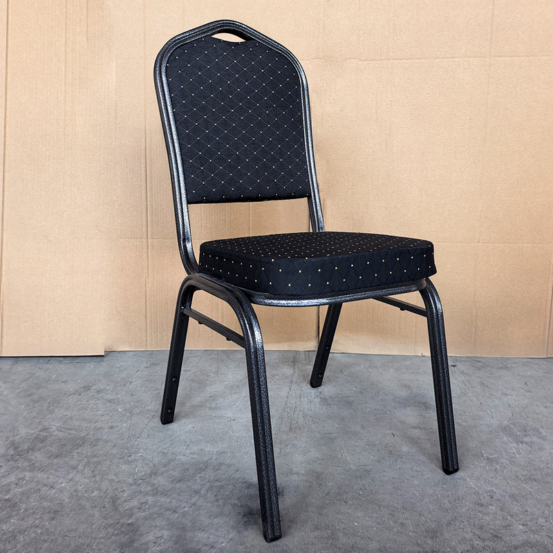 Chinese Design Stackable Durable Fabric Banquet Chairs Customizable Logos Commercial Use Event Seating