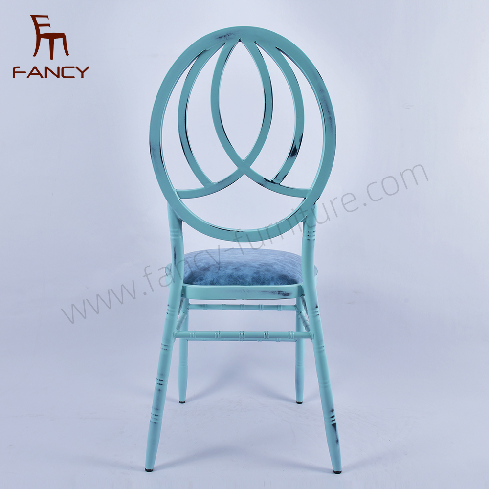 High Quality Antique Metal Wedding Chairs Durable Iron Hotel Furniture for Kitchen Farmhouse Party Home Office-Factory Sale