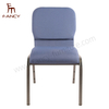 Modern Metal Hotel Furniture Iron Steel Interlocking Padded Auditorium Stack Church Chair