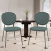 Hot Selling Linen Dining Chair, Ergonomic Backrest Upholstered Chair for Living Room & Cafe