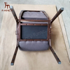 Useding Cheap Metal Church Chair Wholesale Upholstered Used Auditorium Rental Wedding Chairs for Church