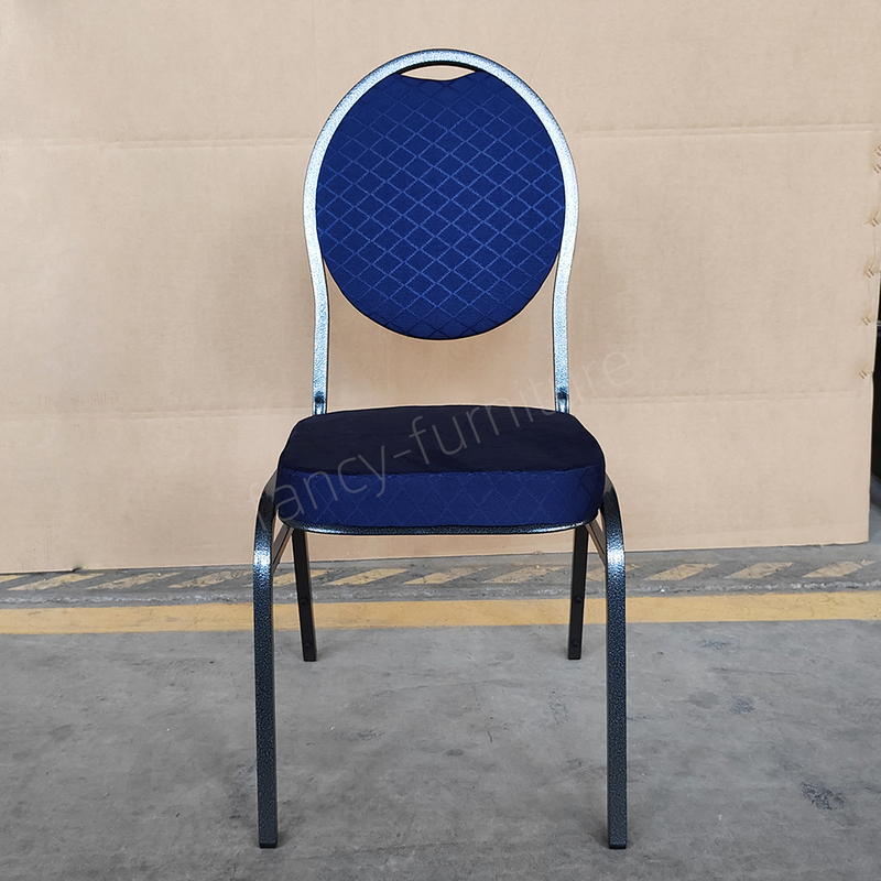 Modern Elegant Durable Stackable Iron Banquet Chair Stable Metal Structure for Hotel Restaurant Wedding Party Outdoor Indoor Event Use