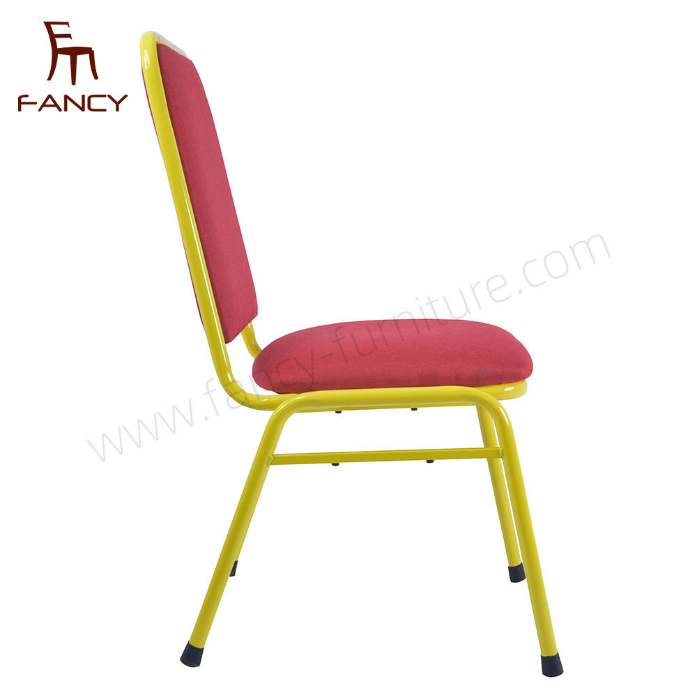 Fancy Luxury Stackable Rental Gold Metal Iron Steel Wedding Banquet Hotel Chair Cheap Factory Price