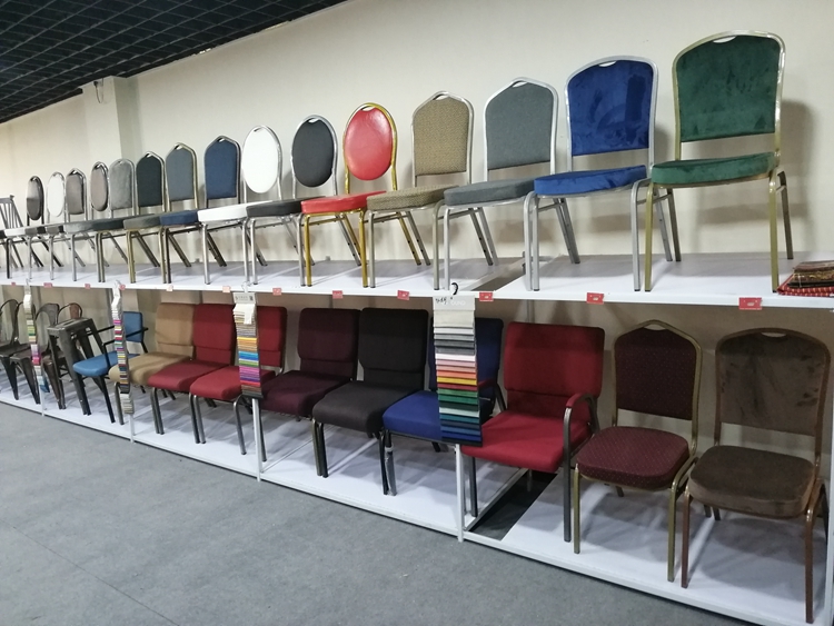 Banquet chairs show room