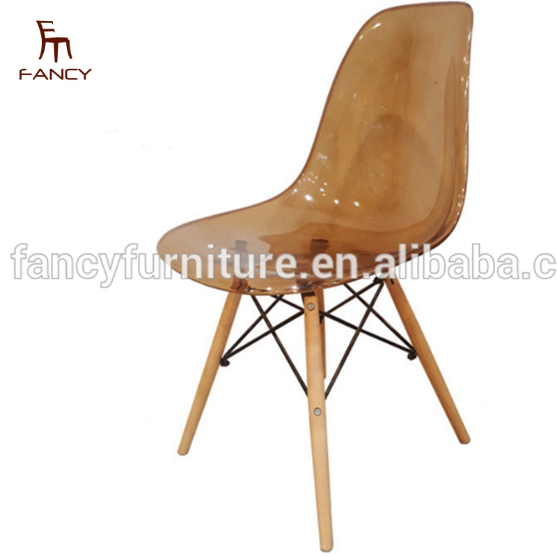 brown plastic chair