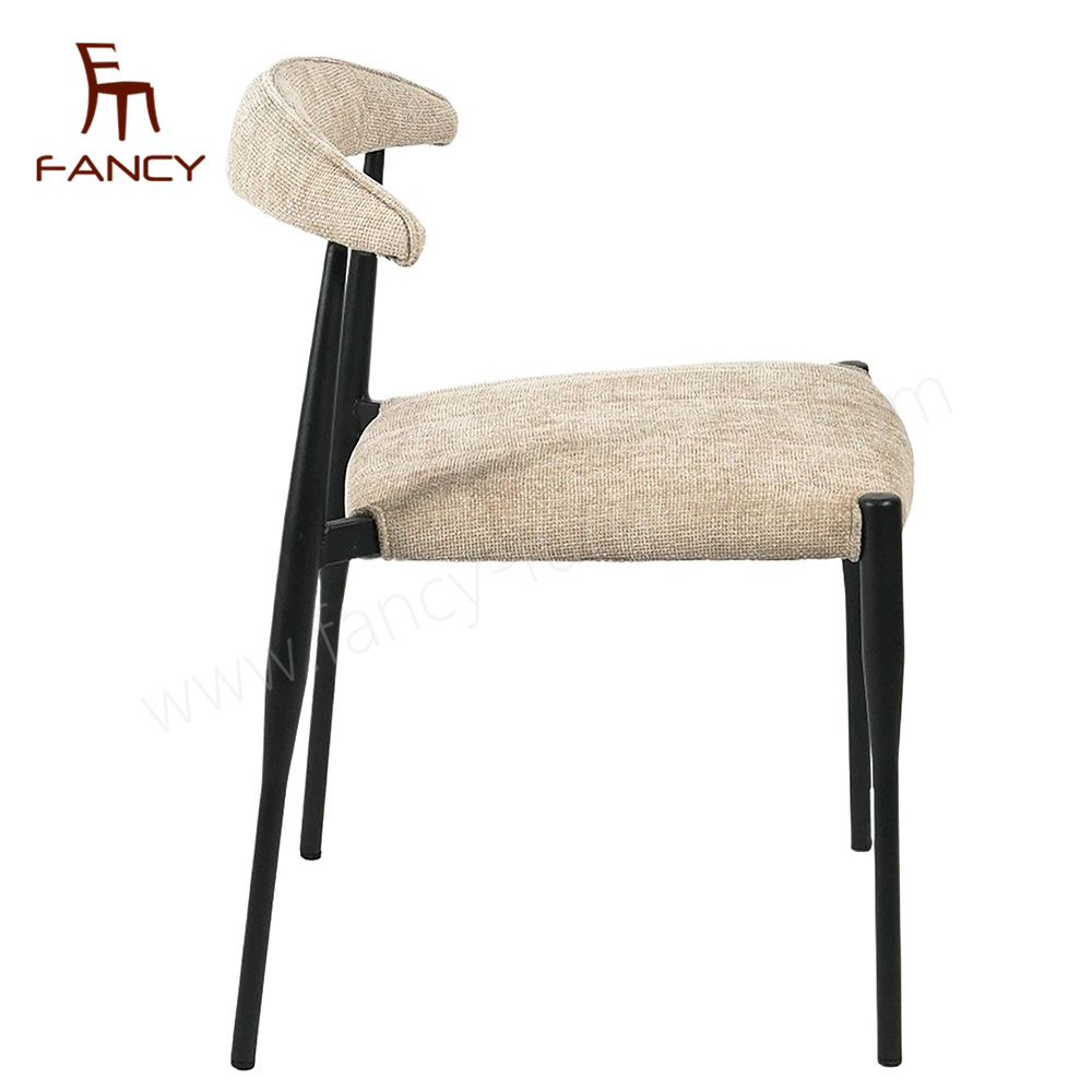 Wholesale White design flower back accent chair living room soft cushion Teddy velvet Dining Chair Banquet and wedding chair