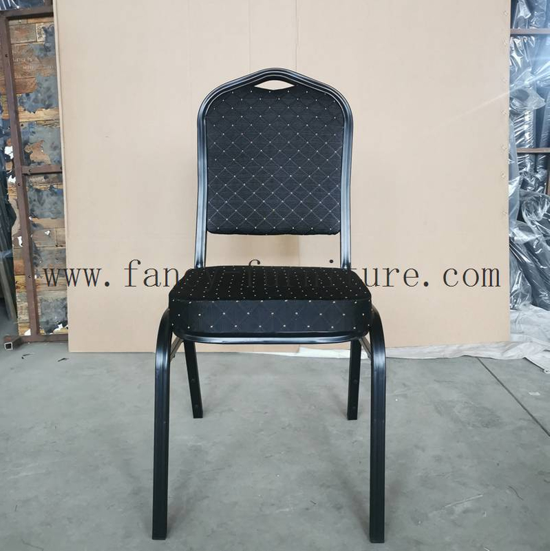 Hot selling Red Metal Hotel and Restaurant Banquet Chair for wedding meeting event stackable