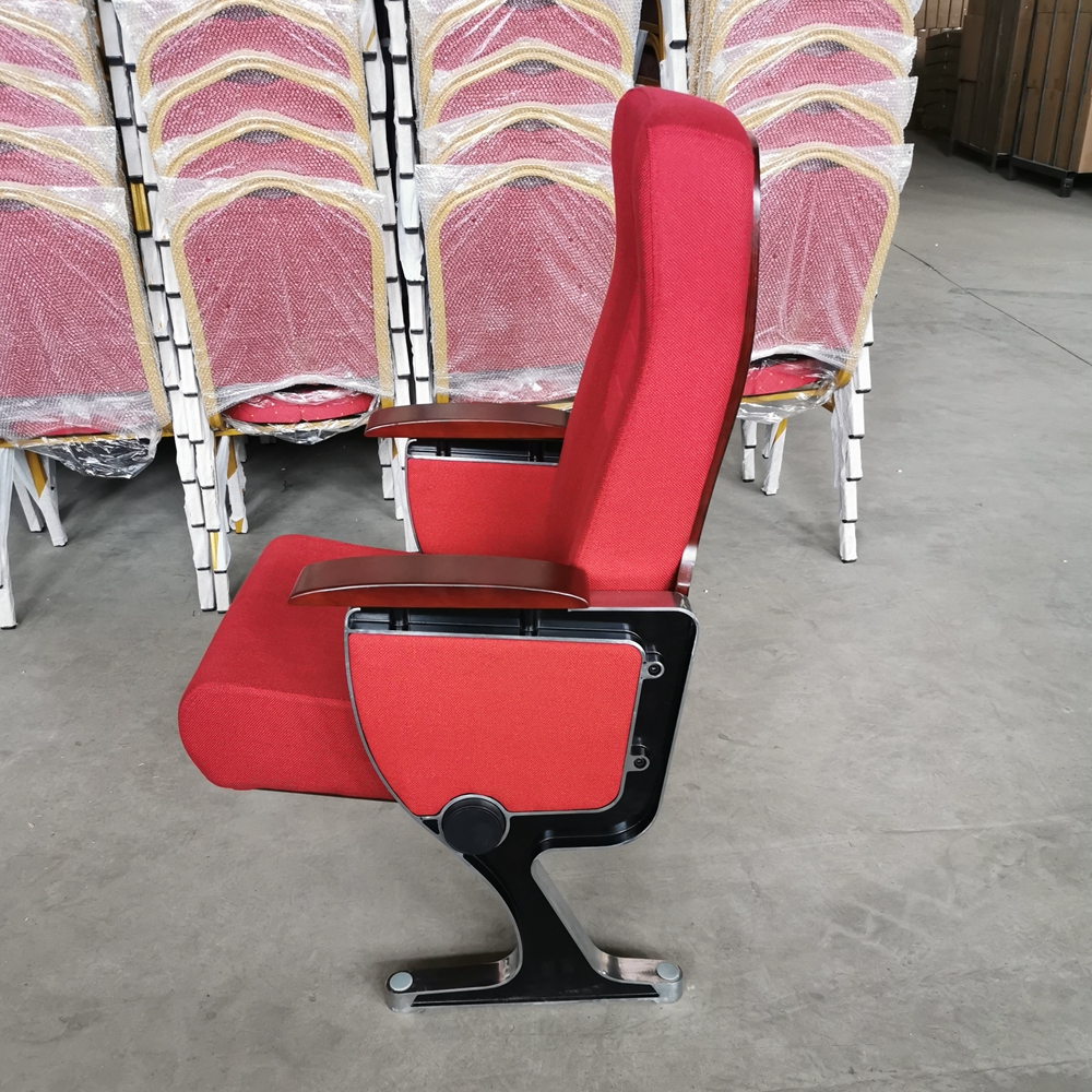 High Quality Indoor Furniture Hotel Theatre Chair Durable Fabric High Back Auditorium Chairs