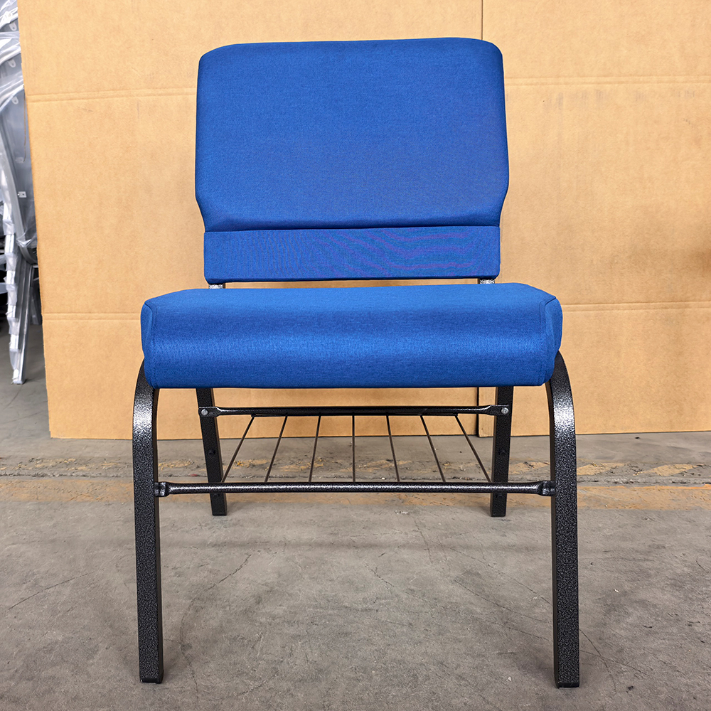 High-quality Church Chairs, Featuring A Logo And Bookshelf Design. OEM Customization Is Available, Allowing You To Add Your Own Logo And Change Colors. Suitable for Churches And Other Places of Worshi