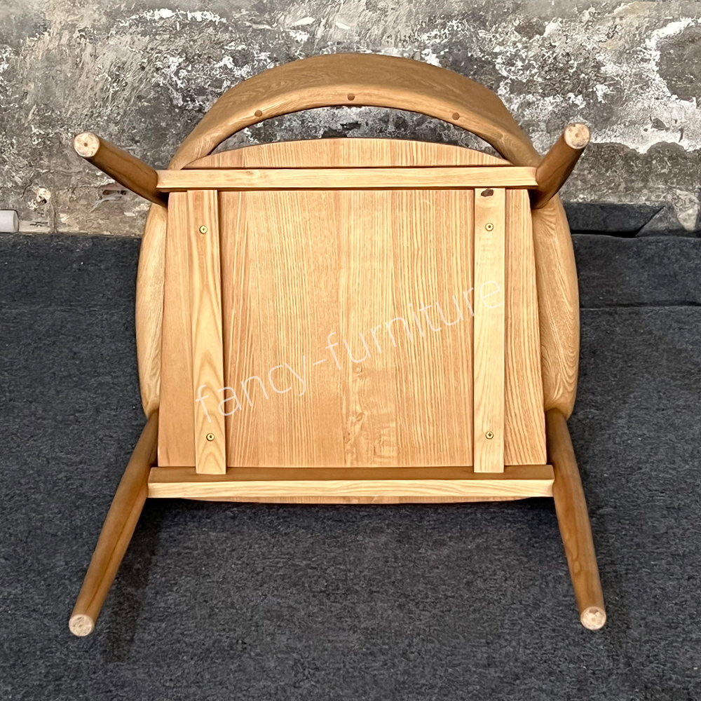 Bulk Supply European Style Hiroshima Ash Wood Dining Chair Durable And Ergonomic Modern Solid Wood Dining Chair for Dining Room