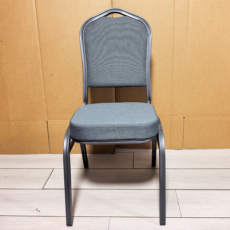 Hot Set Wholesale Chinese Design Stackable Durable Fabric Banquet Chairs Customizable Logos Commercial Use Event Seating